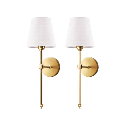 Elegancka, ściemniana, akumulatorowa lampa ścienna LED do nastrojowego oświetlenia wnętrz