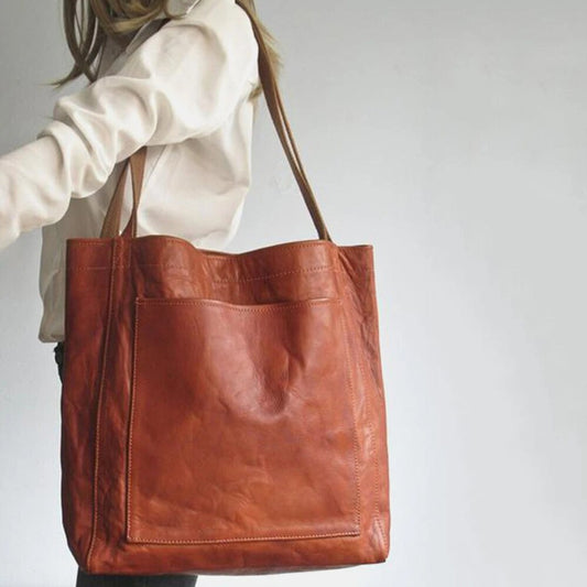Elegante Damen-Ledertasche mit Schulterriemen