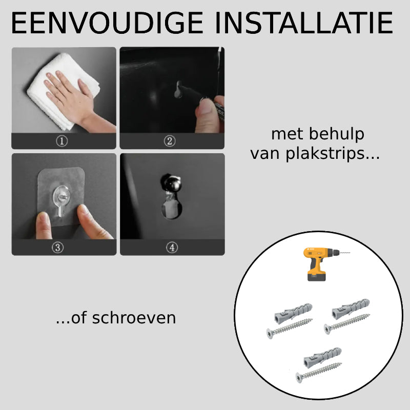 ElegantEssentials vægmonteret toiletpapirholder med hylde og skuffe