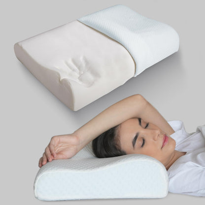 Ergonomisches Kissen aus Memory-Schaum – Design mit zwei Höhen für individuell angepasste Schlafunterstützung