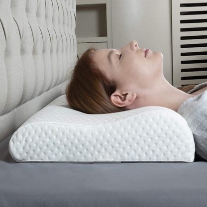 Ergonomisches Kissen aus Memory-Schaum – Design mit zwei Höhen für individuell angepasste Schlafunterstützung