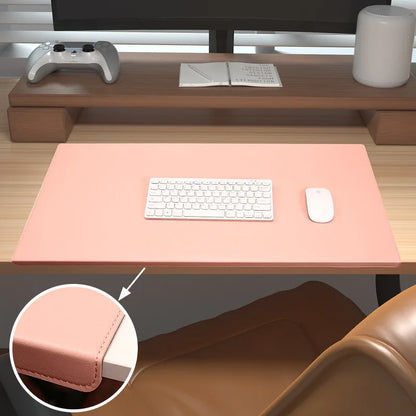 Ergonomische PU Leren Bureaumat met Polssteun