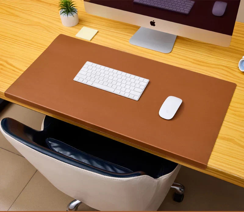 Ergonomische PU Leren Bureaumat met Polssteun