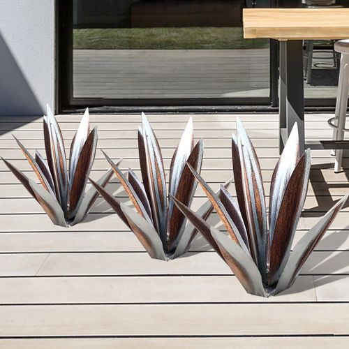 Eternal Agave Metal Have Skulptur Indendørs Udendørs Dekoration