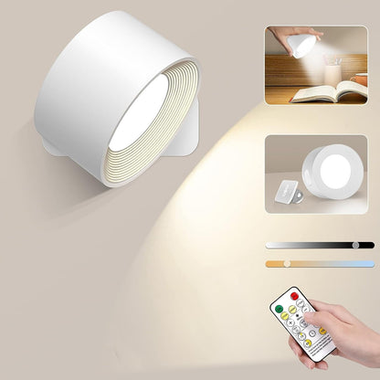Eternity Glow draadloze LED-wandlamp met afstandsbediening en verstelbare verlichting