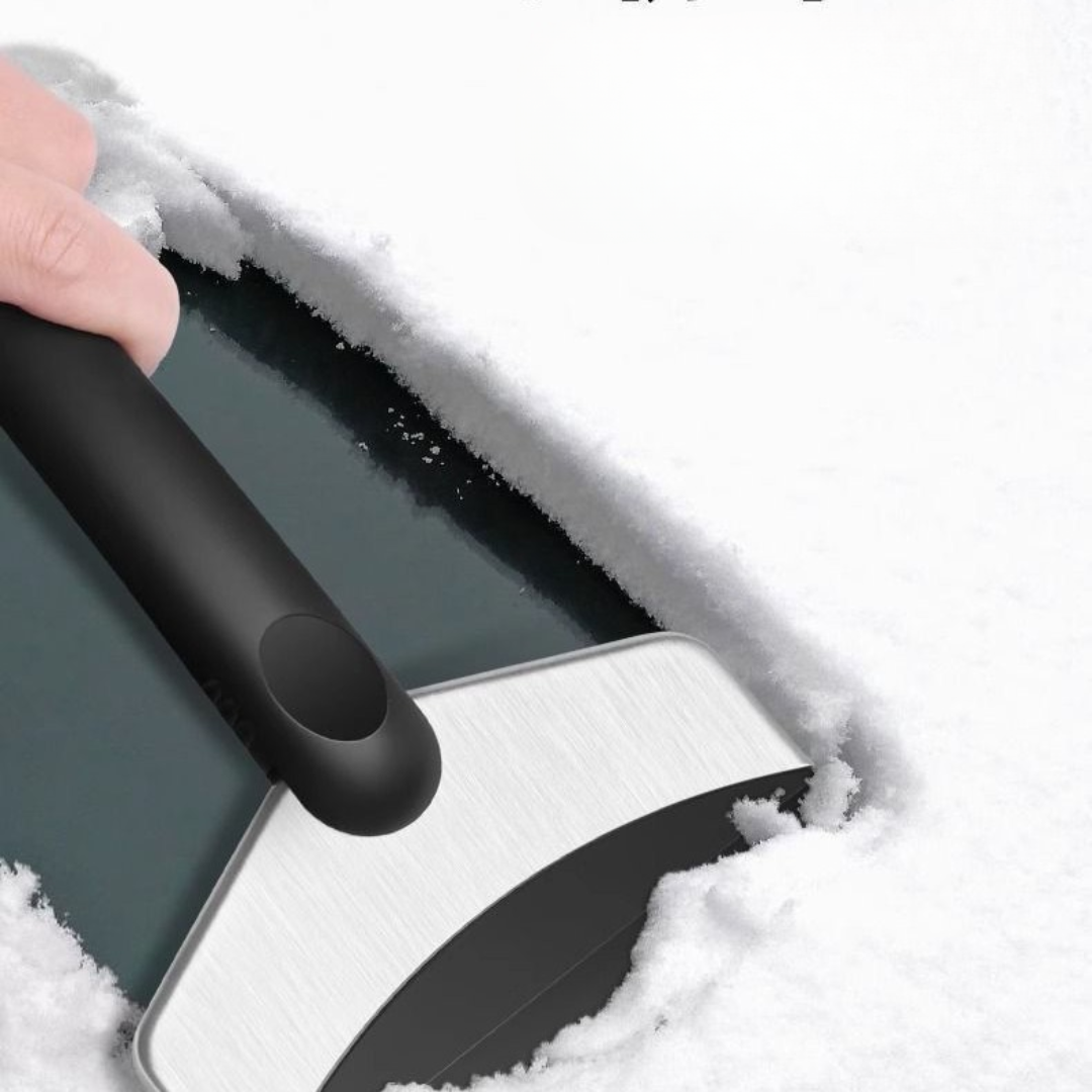 Extended Reach Car Ice Scraper With LED Light Winter Window Defroster