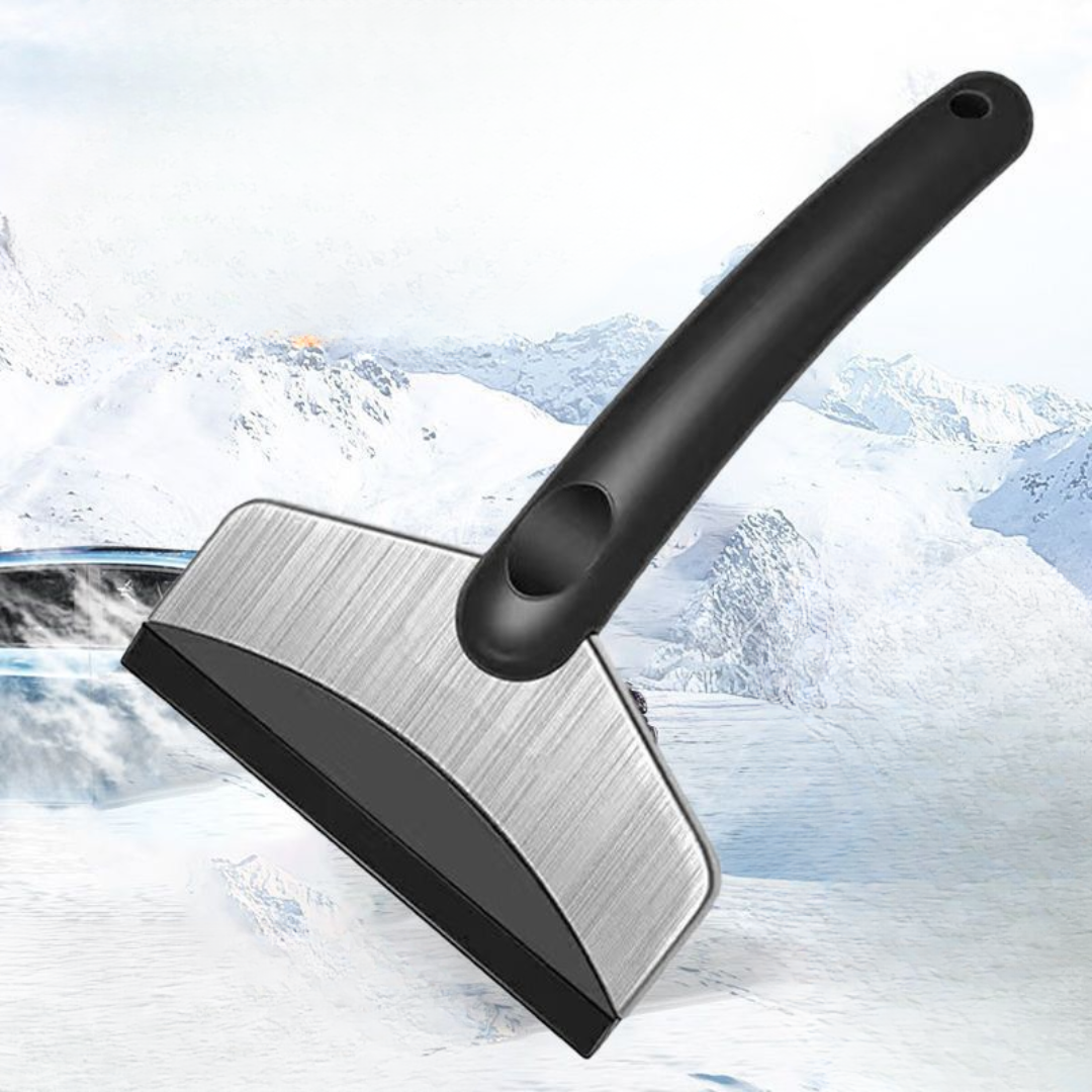 Extended Reach Car Ice Scraper With LED Light Winter Window Defroster