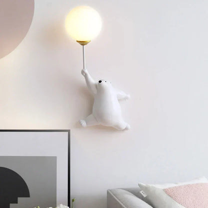 FairyGlow dziecięca lampa ścienna z kreskówkowymi motywami i 3D księżycowym światłem nocnym