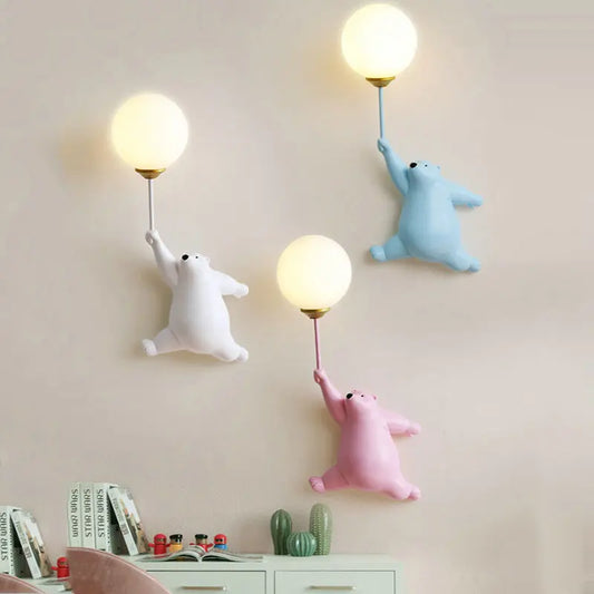 FairyGlow Kinder Cartoon Wandlamp met 3D Maan Nachtlicht