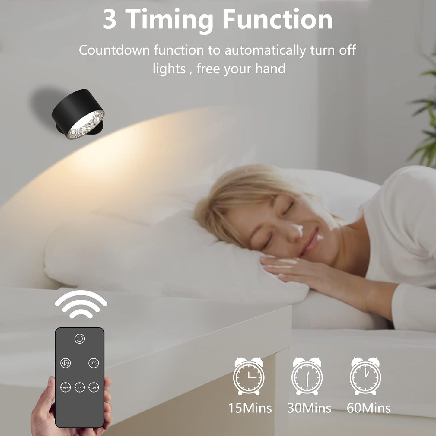 FlexiLamp Kabellose Wiederaufladbare 360 LED-Wandlampe