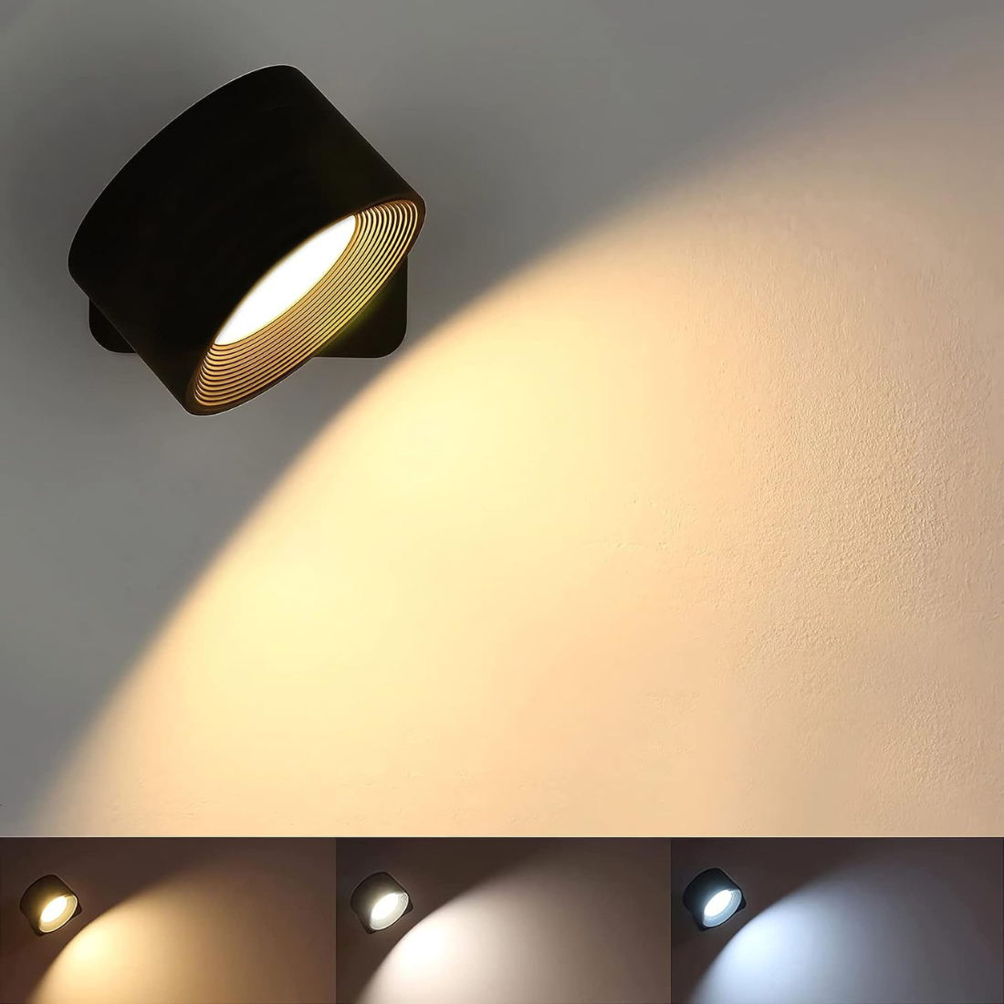 FlexiLamp Kabellose Wiederaufladbare 360 LED-Wandlampe