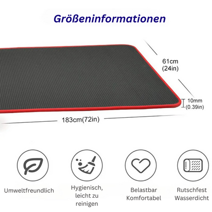 FlexiMat Extra Thick Non Slip Yoga Mat 10mm Exercise Fitness Mat
