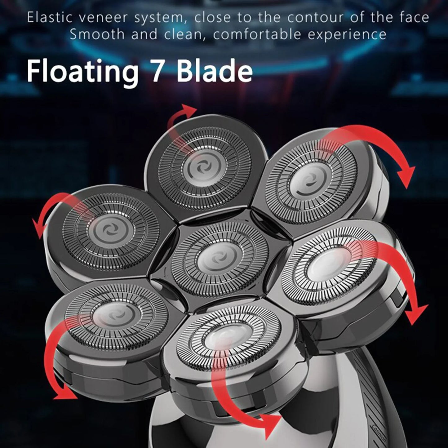 FlexiShave Pro 7D elektrische scheerapparaat voor glad en comfortabel scheren