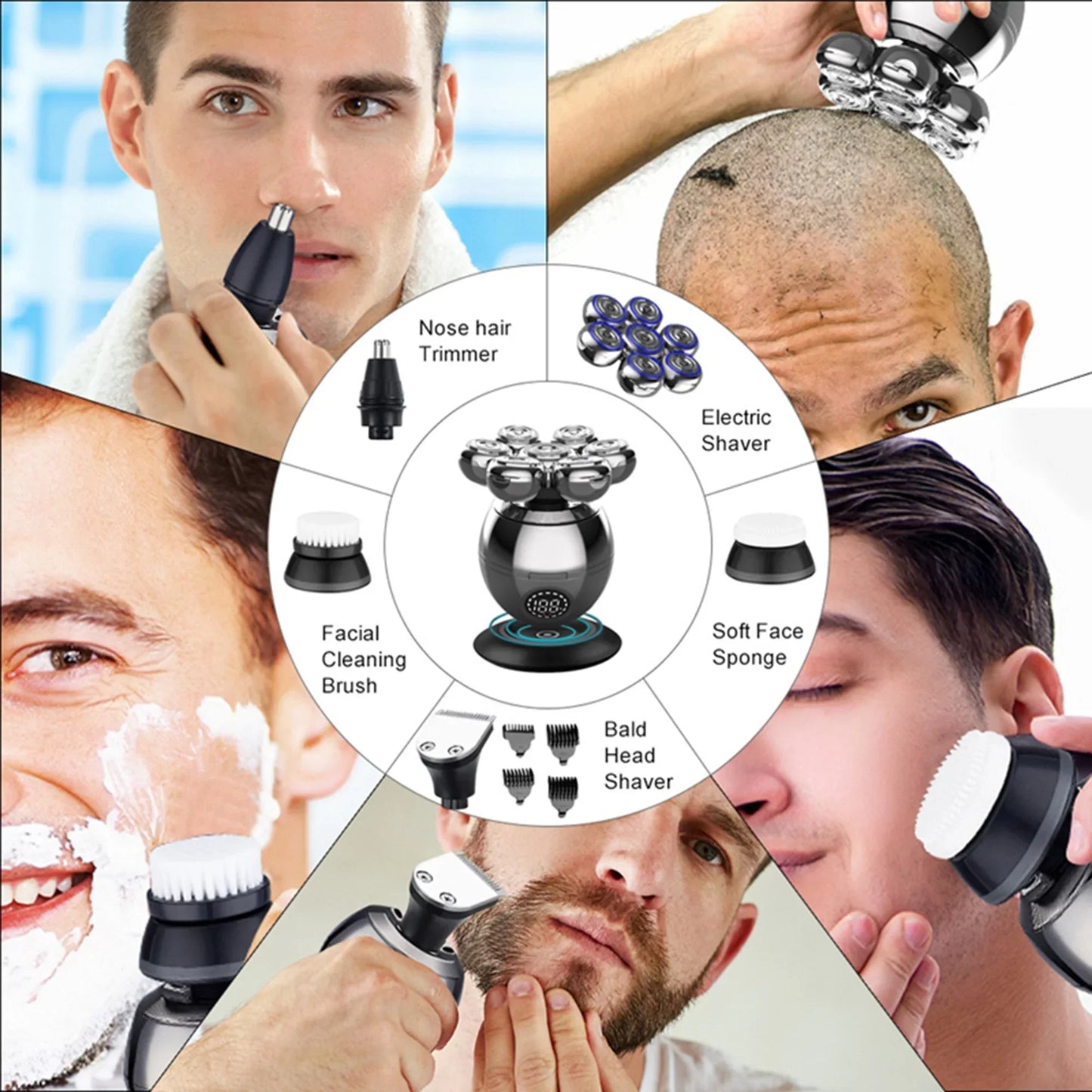 FlexiShave Pro 7D elektrische scheerapparaat voor glad en comfortabel scheren