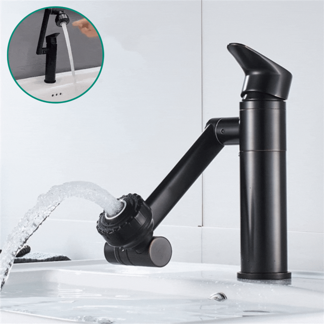 FlexiSpout 360° Flexibler Waschbeckenhahn mit Doppelstrahlfunktion