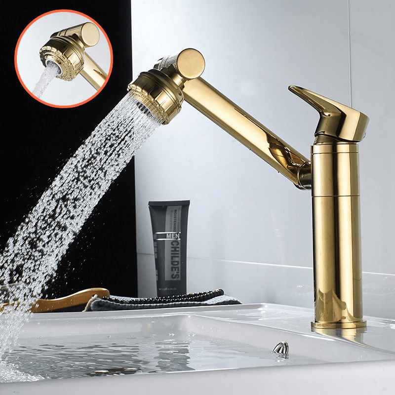 FlexiSpout 360° Flexibler Waschbeckenhahn mit Doppelstrahlfunktion