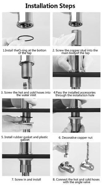 FlexiSpout 360° Flexibler Waschbeckenhahn mit Doppelstrahlfunktion