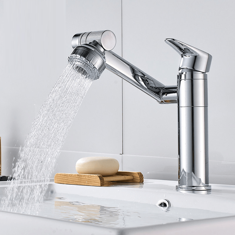 FlexiSpout 360° Flexibler Waschbeckenhahn mit Doppelstrahlfunktion
