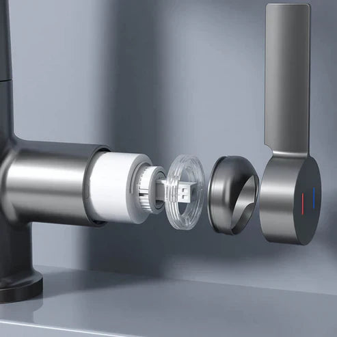 Flexible LED Faucet with Pull Out Spray and 360 Swivel for Kitchen and Bathroom