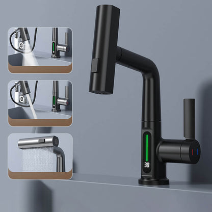 Flexible LED Faucet with Pull Out Spray and 360 Swivel for Kitchen and Bathroom