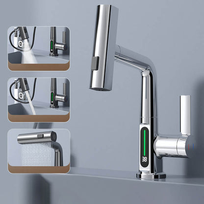 Flexible LED Faucet with Pull Out Spray and 360 Swivel for Kitchen and Bathroom
