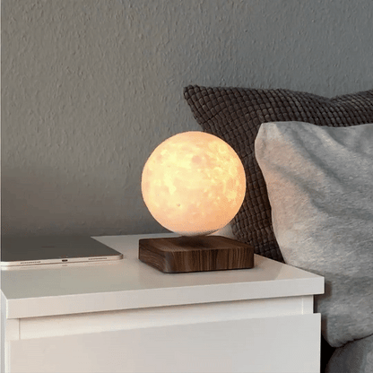 Floating Moon Lamp with Magnetic Levitation and Warm or Cool White Light