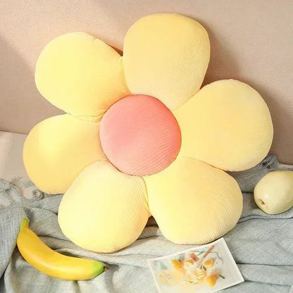 Polyester sierkussen in bloemvorm voor een stijlvol interieur