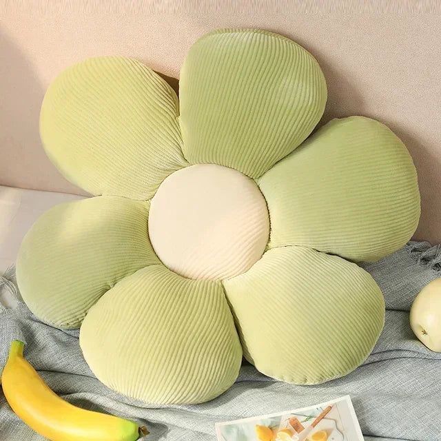 Polyester sierkussen in bloemvorm voor een stijlvol interieur