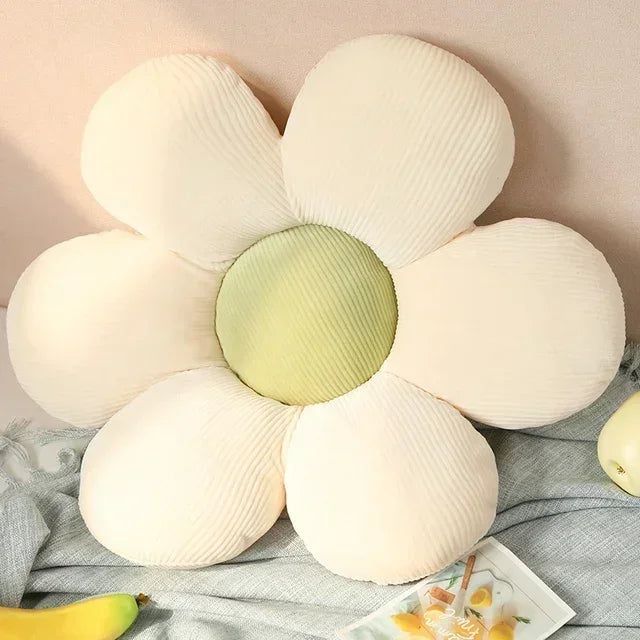 Polyester sierkussen in bloemvorm voor een stijlvol interieur