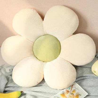 Polyester sierkussen in bloemvorm voor een stijlvol interieur