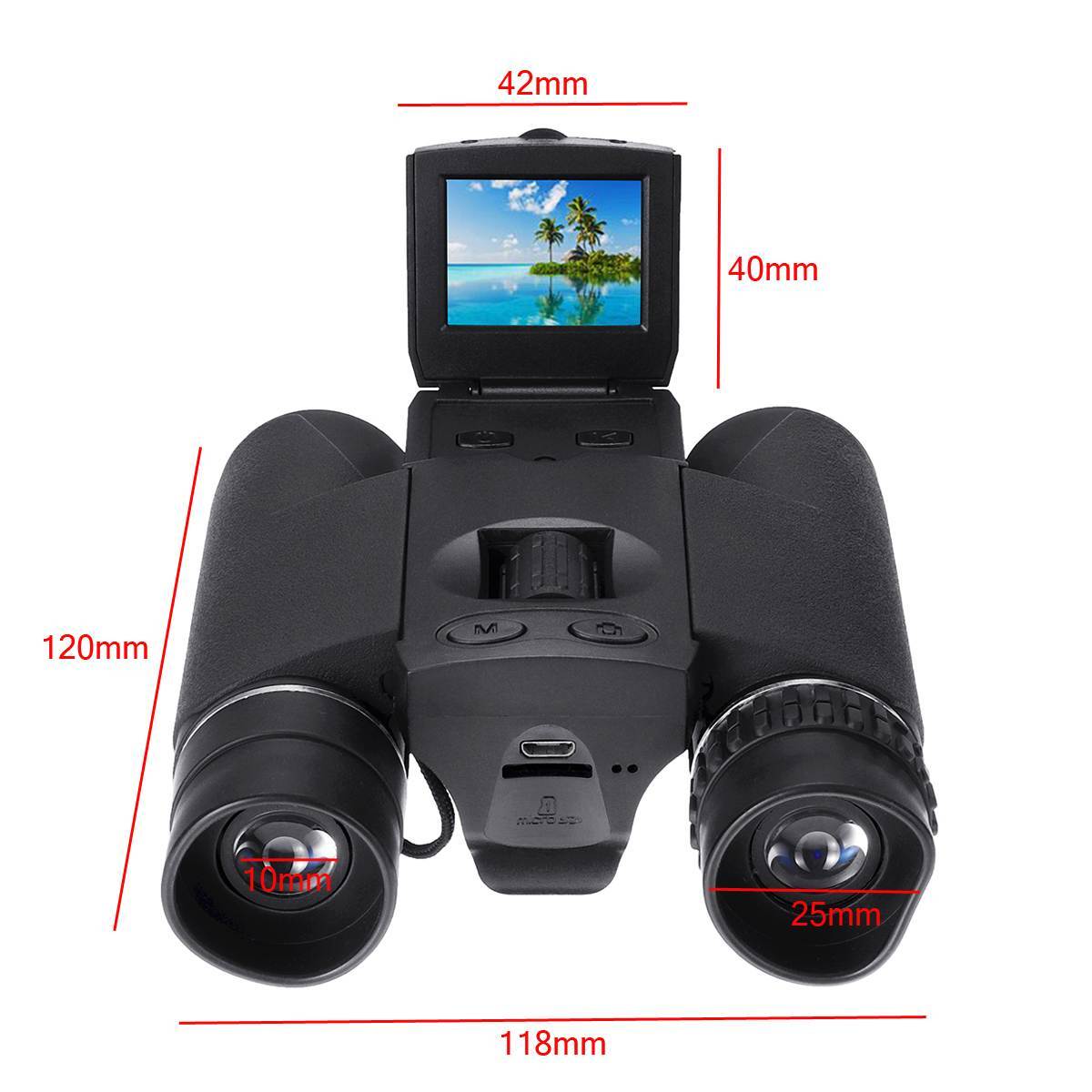FocusSnap Binoculars with Camera – 10x Zoom for Outdoor Viewing & Capture