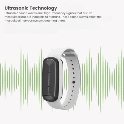 Ultrasonic Mosquito Wristband, Rechargeable Protection