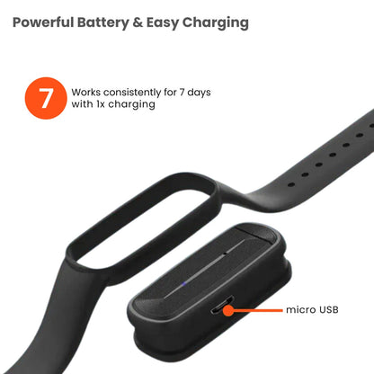 Ultrasonic Mosquito Wristband, Rechargeable Protection