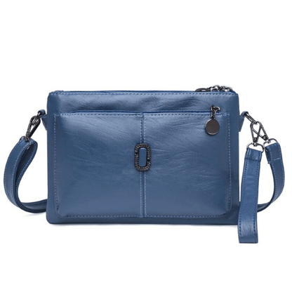 Fosh dames leren schoudertas – compacte elegante dagelijkse handtas