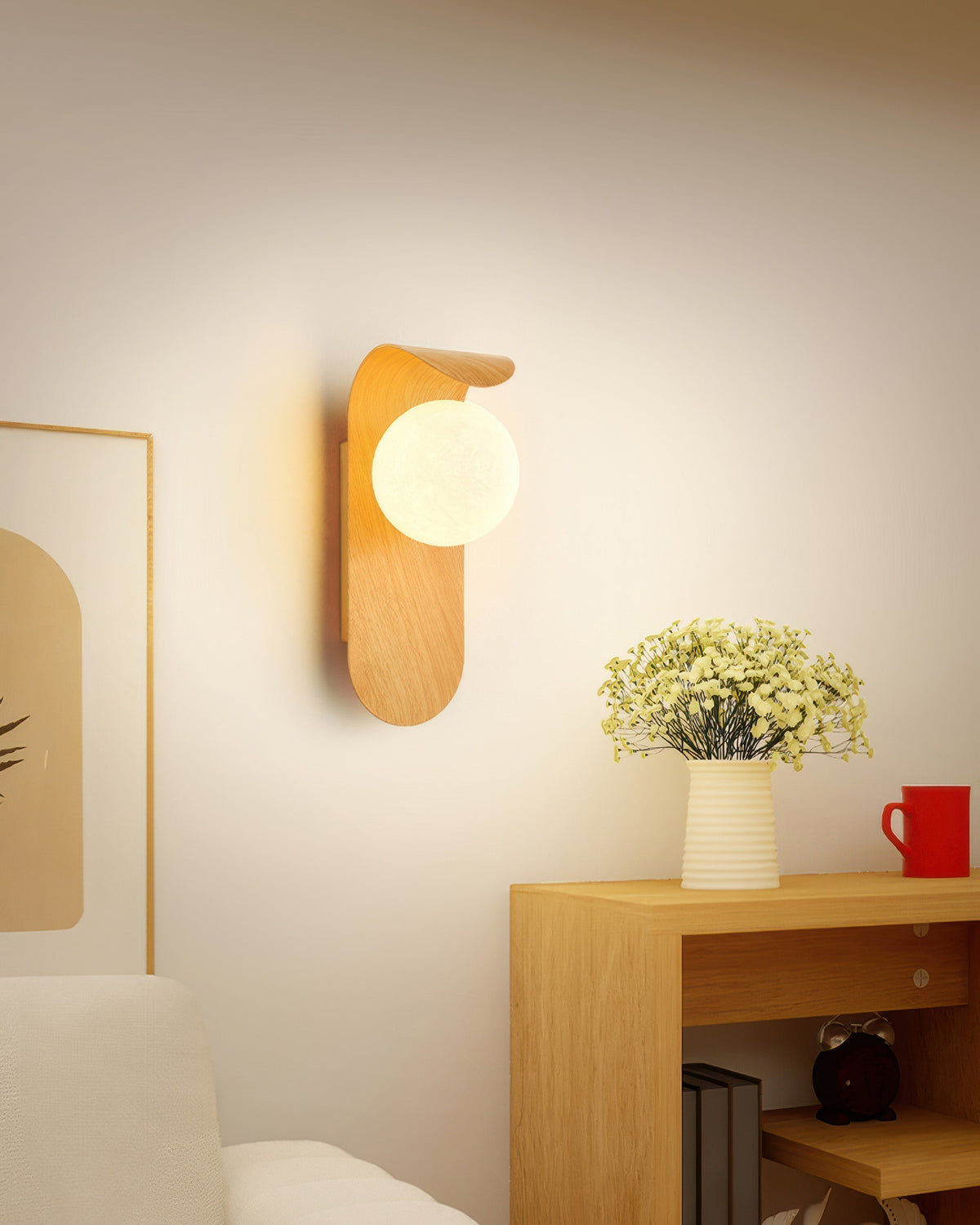Jern- og PVC-væglampe i fransk stil med middelalderinspireret design