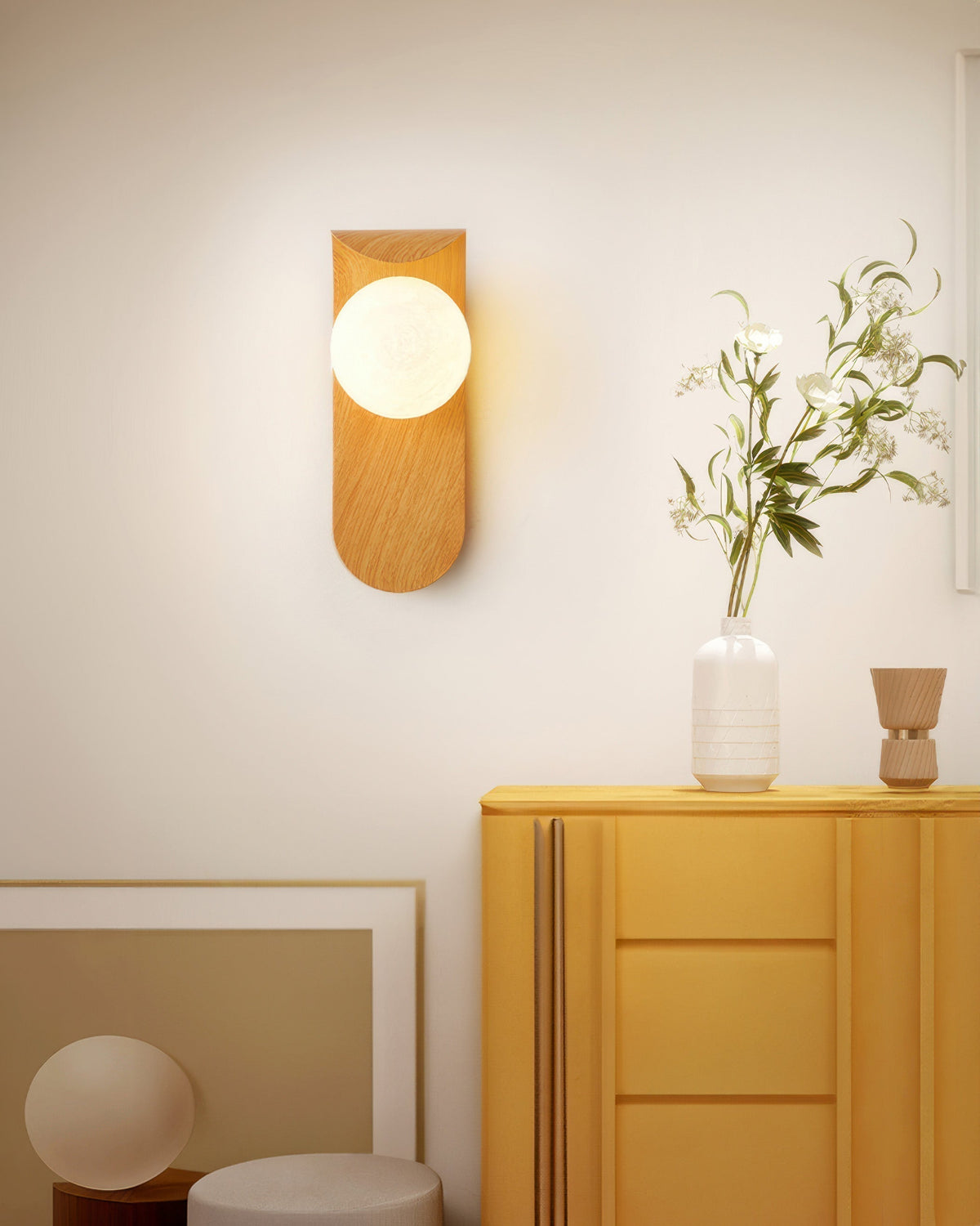 Jern- og PVC-væglampe i fransk stil med middelalderinspireret design