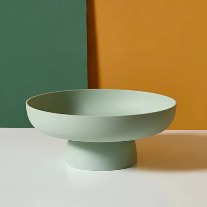 Owocowa elegancja Retro misa na owoce z motywem liści Ceramiczny wygląd