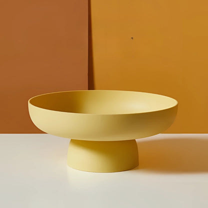Owocowa elegancja Retro misa na owoce z motywem liści Ceramiczny wygląd