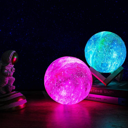 Galaxy-Tischlampe mit 16 Farben und wiederaufladbarem Akku