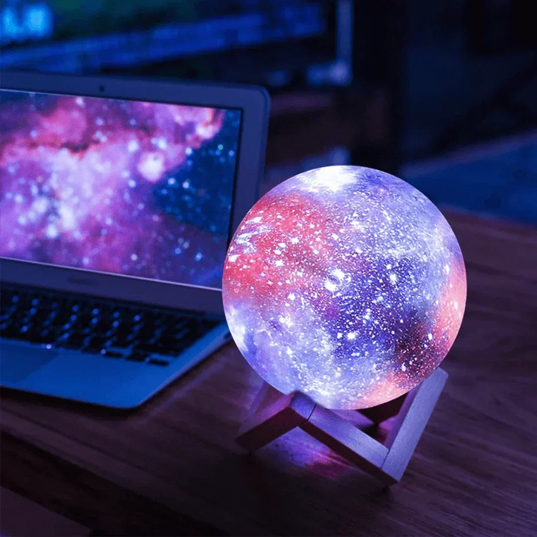 Galaxy-Tischlampe mit 16 Farben und wiederaufladbarem Akku