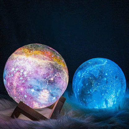 Galaxy-Tischlampe mit 16 Farben und wiederaufladbarem Akku