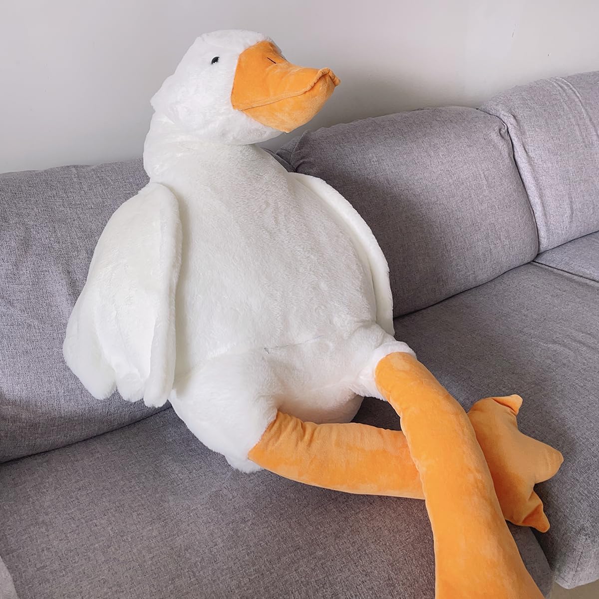 Giant Goose plysdyr blød krammepude i flere størrelser