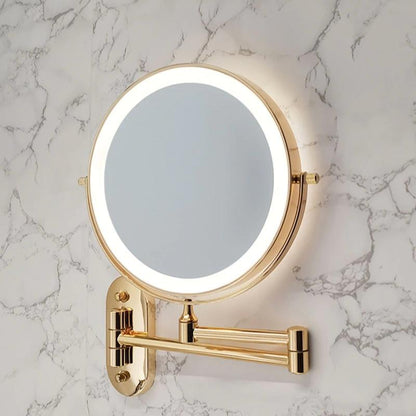 GlamGlow LED Makeup Mirror – Magnifying Vanity Mirror with Dimmable Touch Light & 360° Rotation