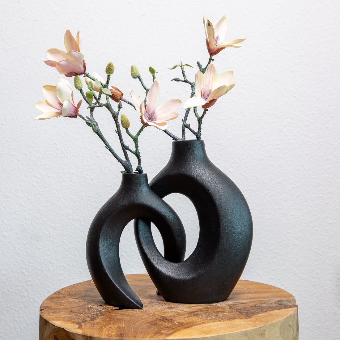 Gleora verstrengelde keramische bloemenvaas elegante decoratieve centerpiece