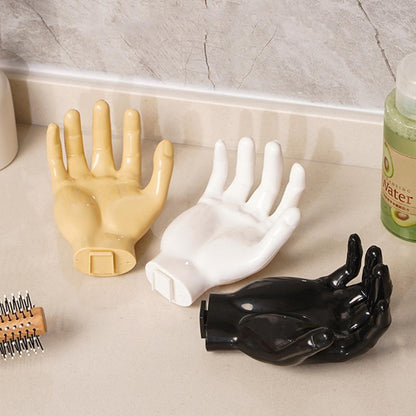 Glanzende wandhaak van polyresine met effen patroon