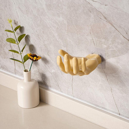 Glanzende wandhaak van polyresine met effen patroon