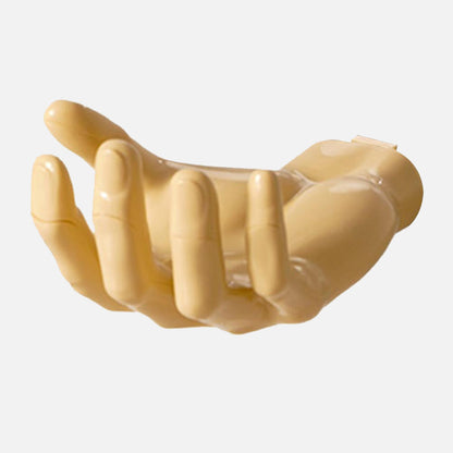 Glanzende wandhaak van polyresine met effen patroon