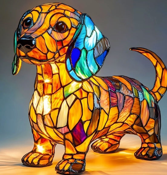 GlowPaw honden eerbetoon lamp acryl nachtlampje USB-gevoed