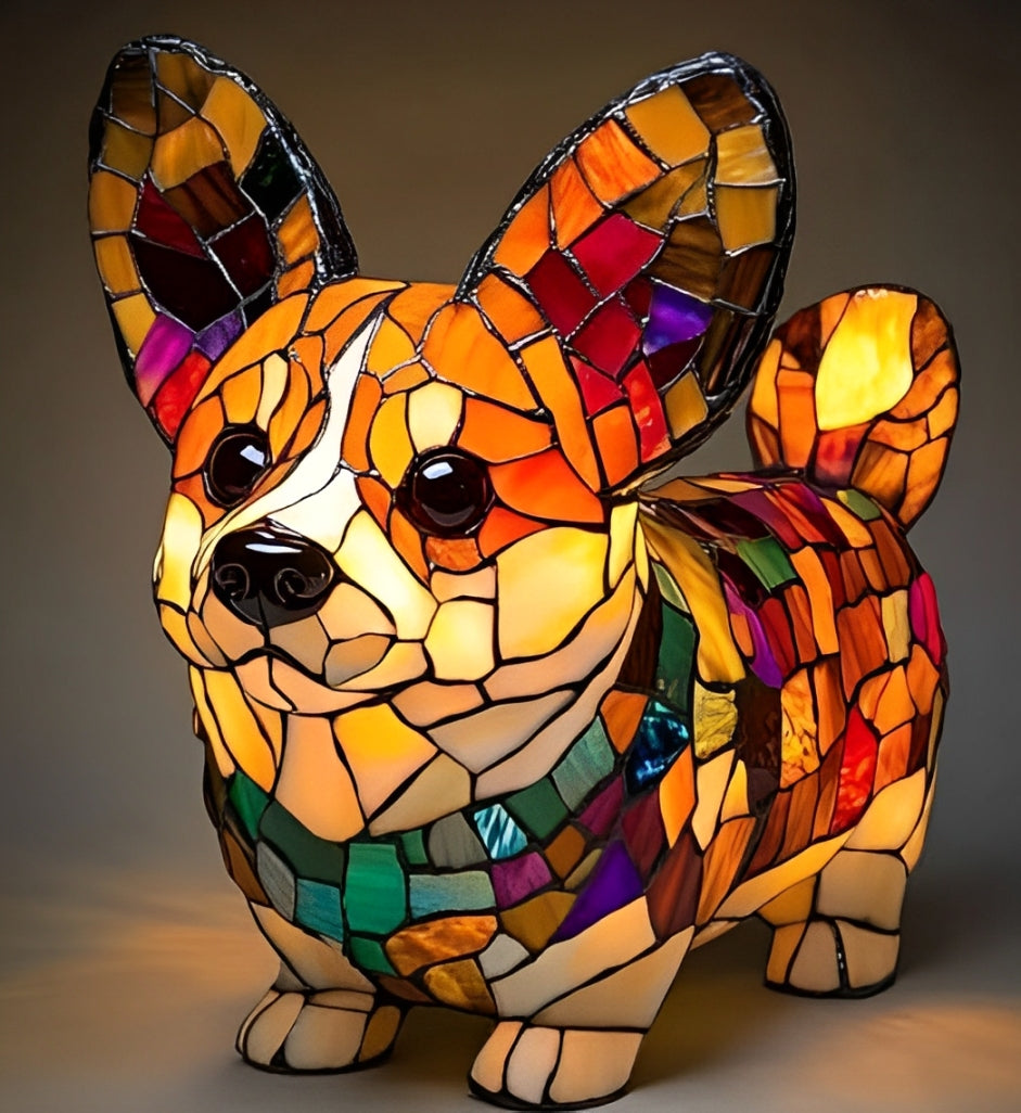 GlowPaw honden eerbetoon lamp acryl nachtlampje USB-gevoed