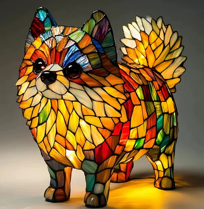 GlowPaw honden eerbetoon lamp acryl nachtlampje USB-gevoed